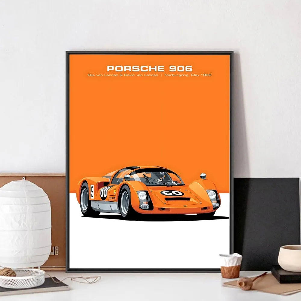 Minimal Racing Poster β Vintage Edition