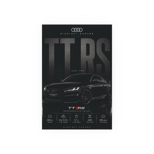 Audi TT RS Poster — Midnight Garage Edition