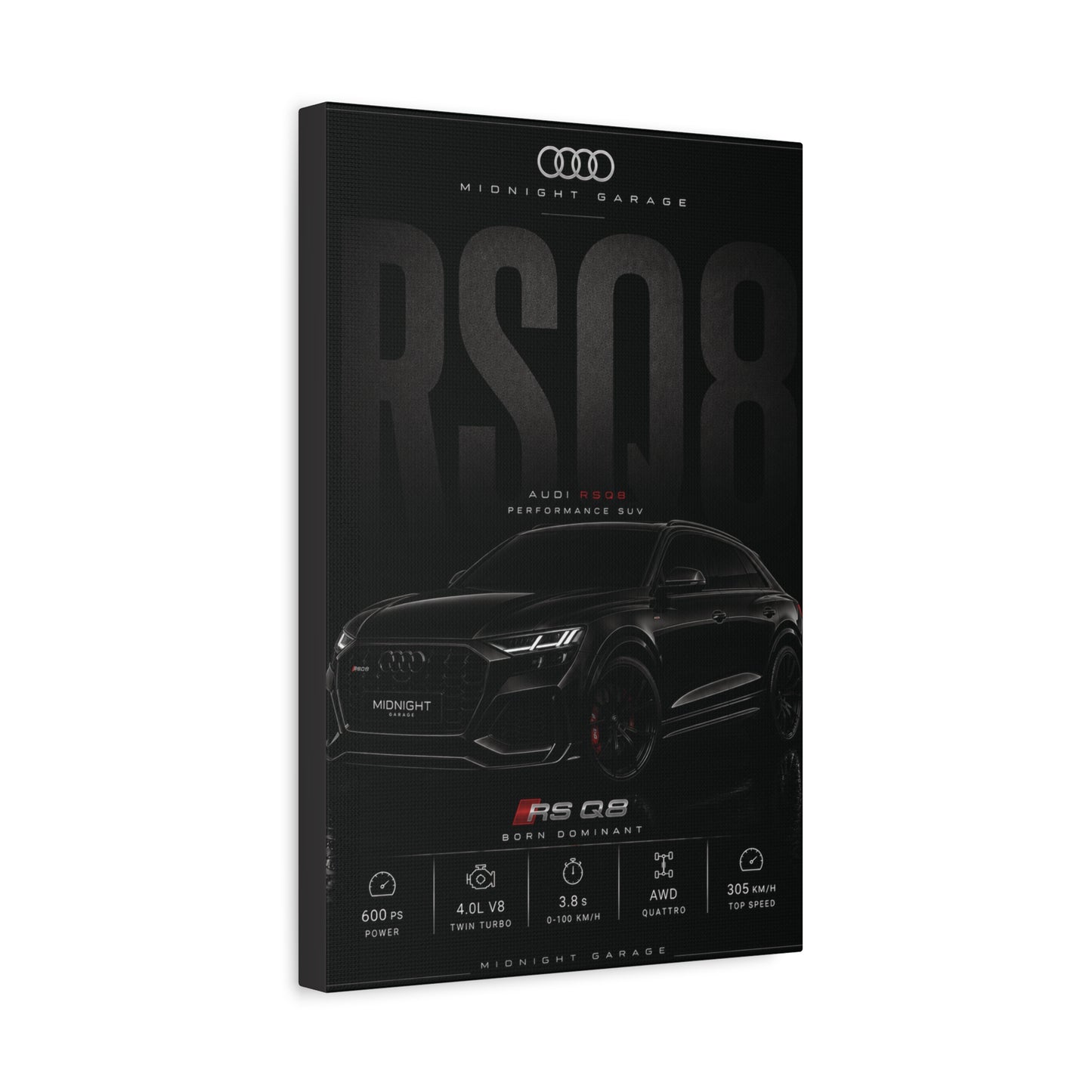 Audi RSQ8 Canvas — Midnight Garage Edition