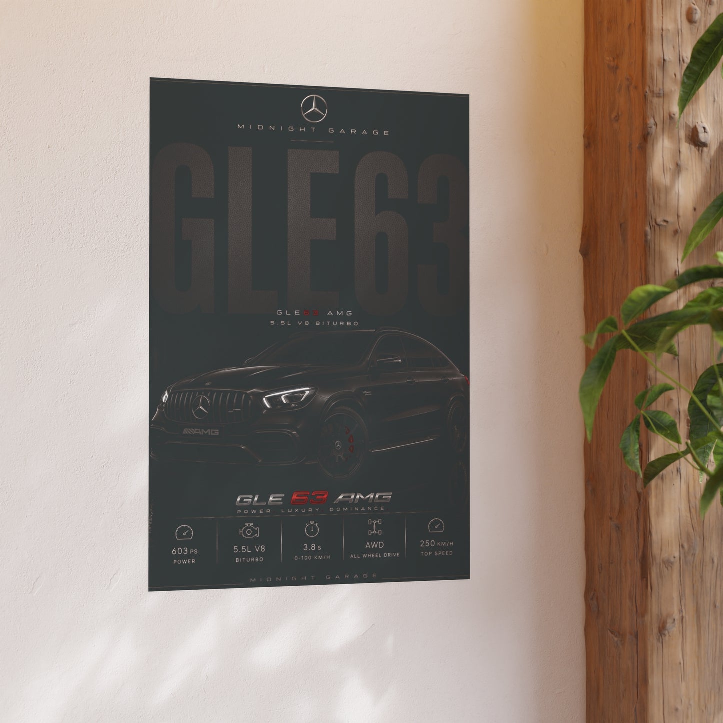 Mercedes-AMG GLE63 Poster — Midnight Garage Edition