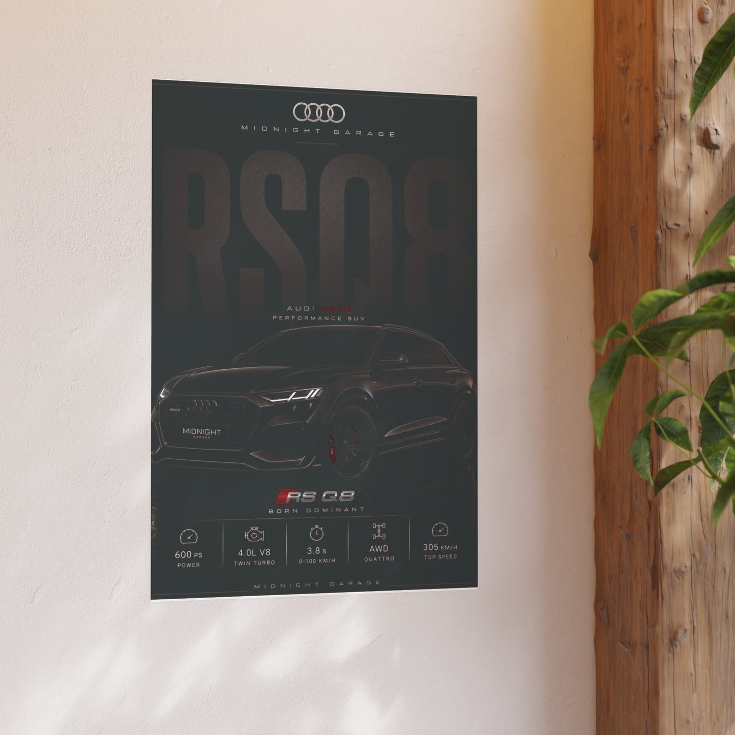Audi RSQ8 Poster — Midnight Garage Edition