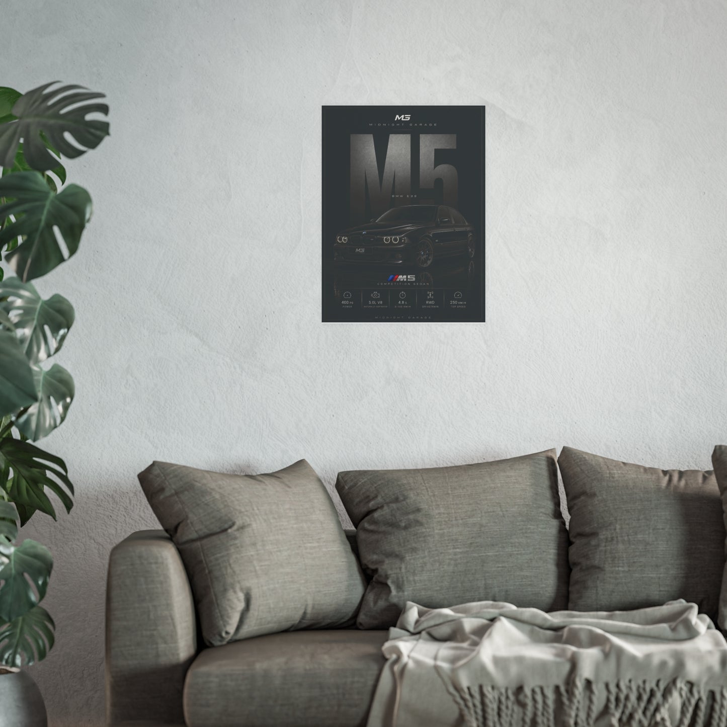 BMW E39 M5 Poster — Midnight Garage Edition