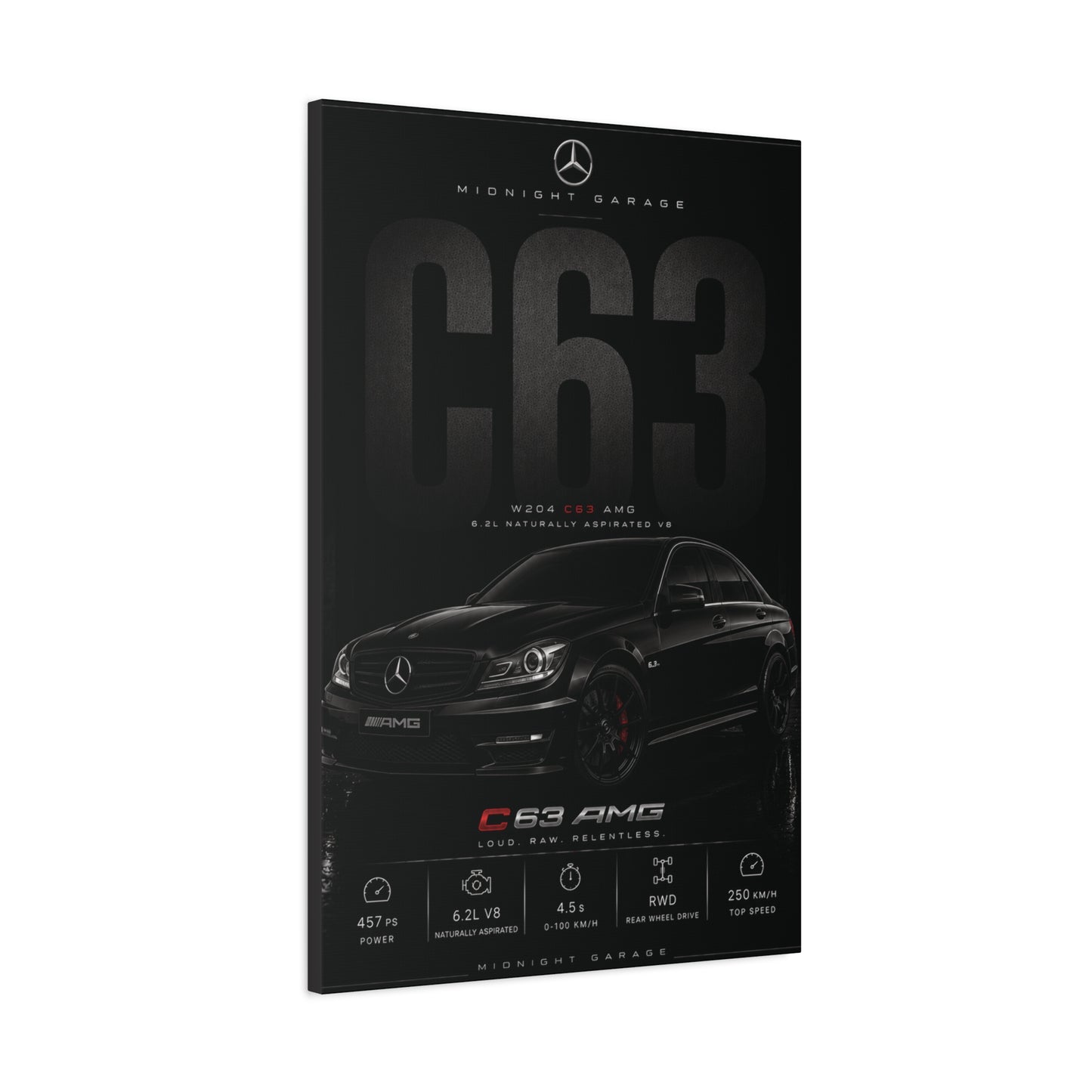 Mercedes-AMG W204 C63 Canvas — Midnight Garage Edition