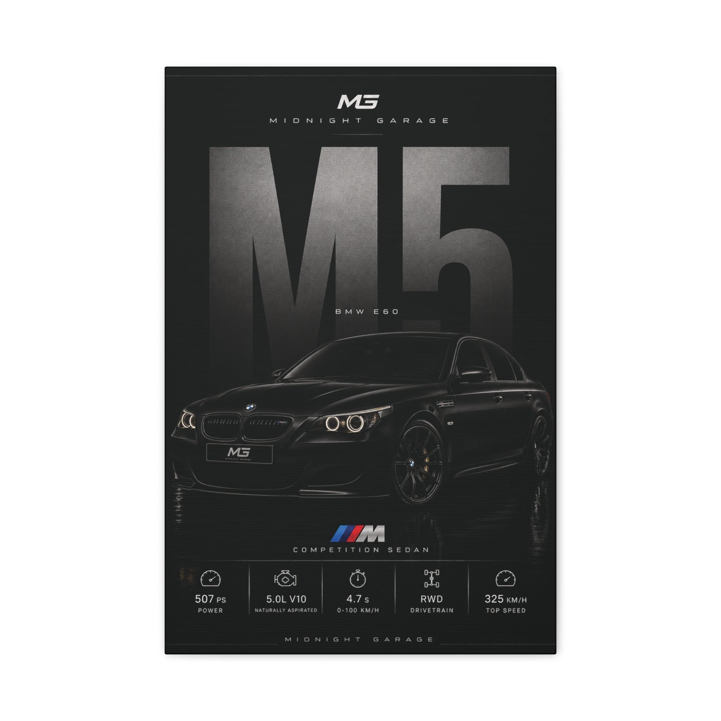 BMW E60 M5 Canvas — Midnight Garage Edition
