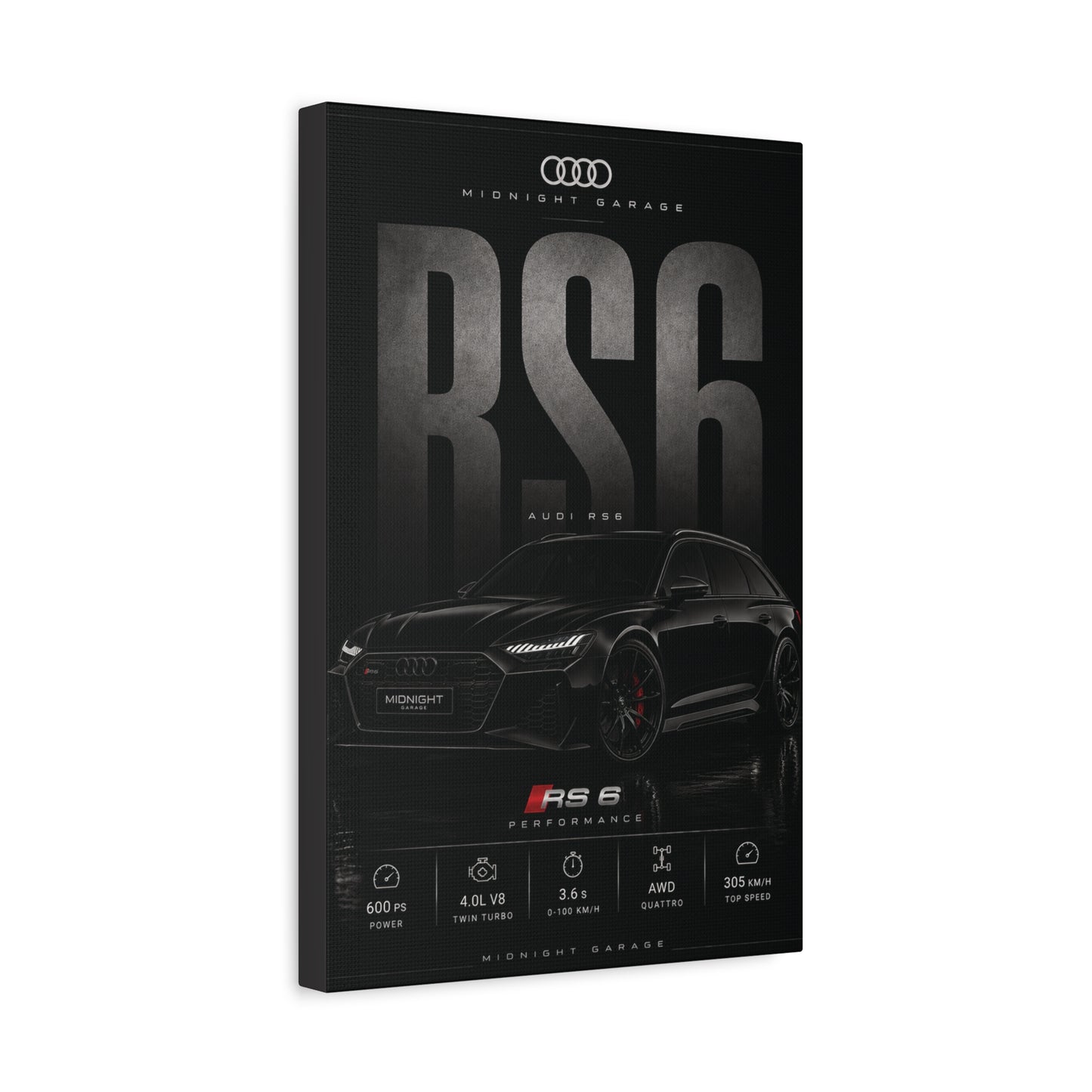 Audi C8 RS6 Canvas — Midnight Garage Edition
