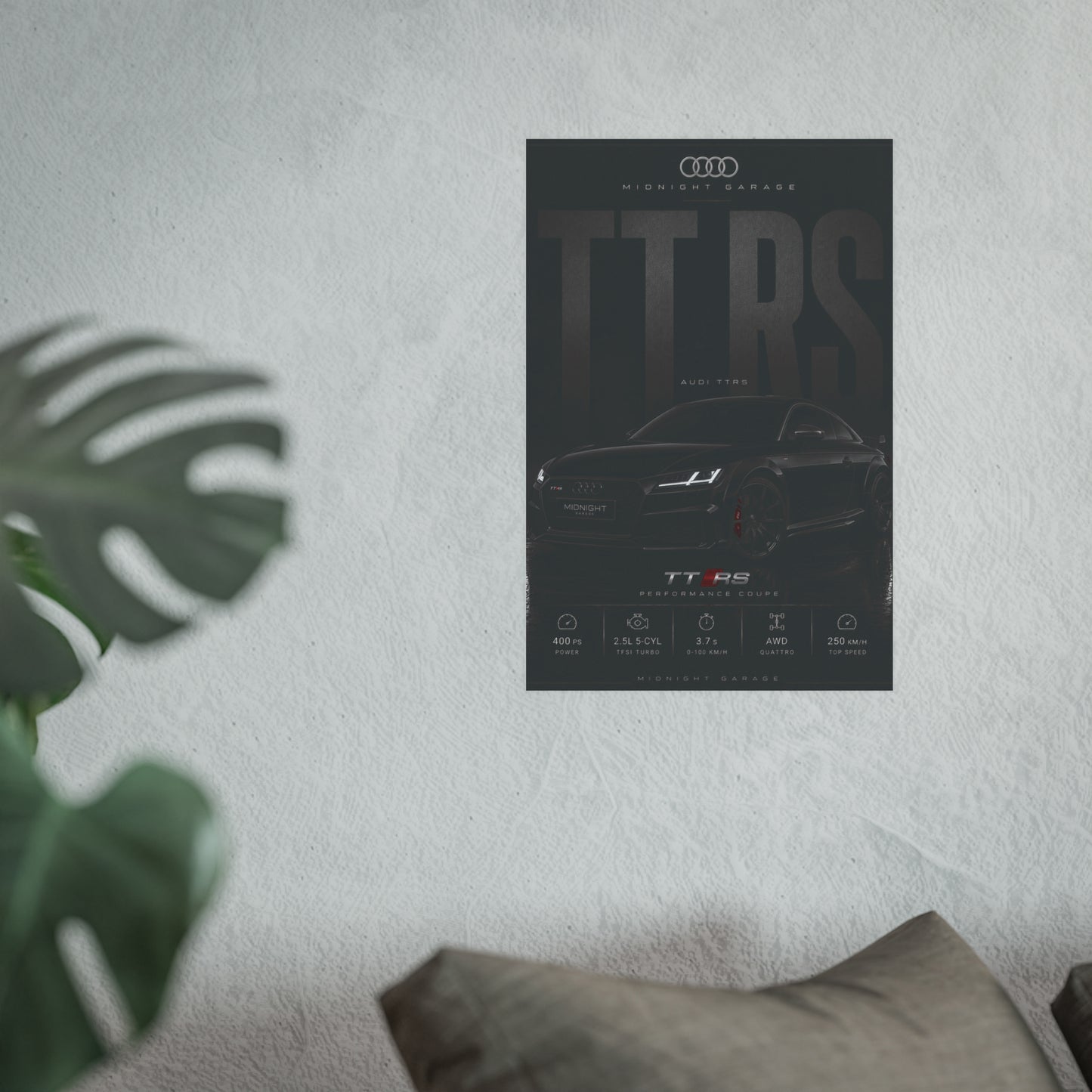 Audi TT RS Poster — Midnight Garage Edition