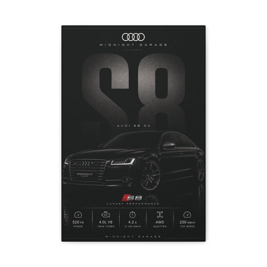 Audi D4 S8 Canvas — Midnight Garage Edition