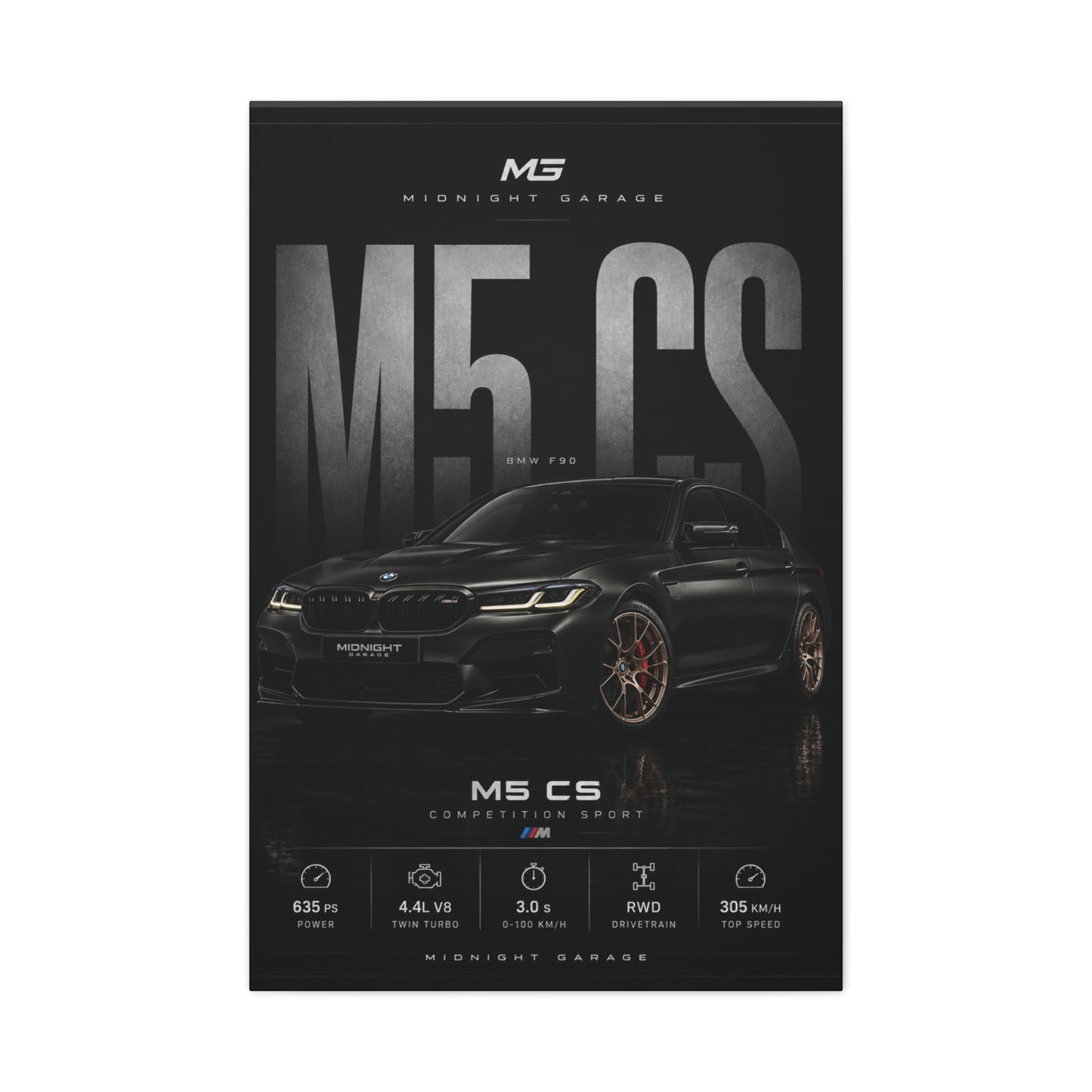 BMW F90 M5 CS Canvas — Midnight Garage Edition