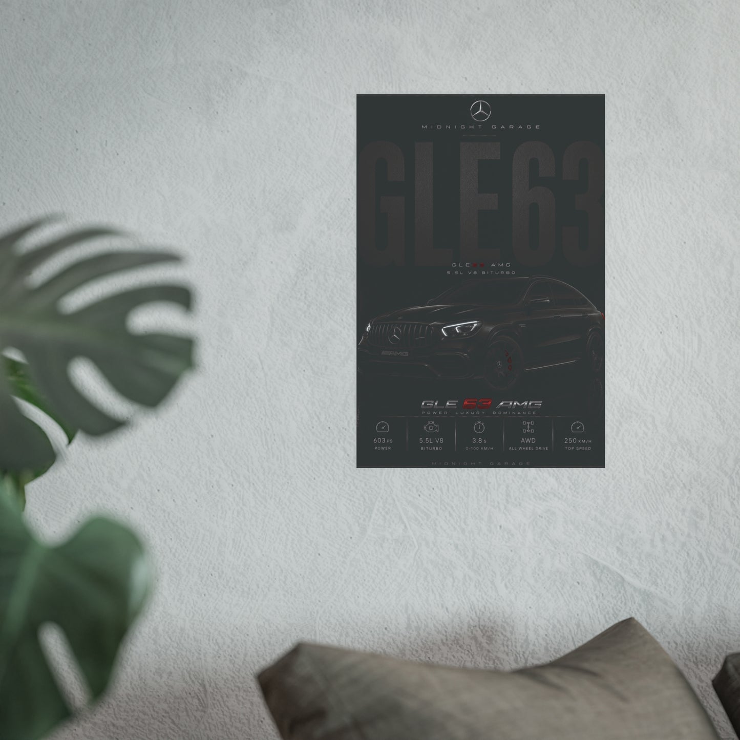 Mercedes-AMG GLE63 Poster — Midnight Garage Edition