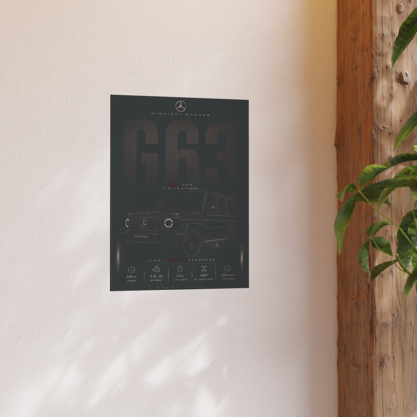 Mercedes-AMG G63 Poster — Midnight Garage Edition