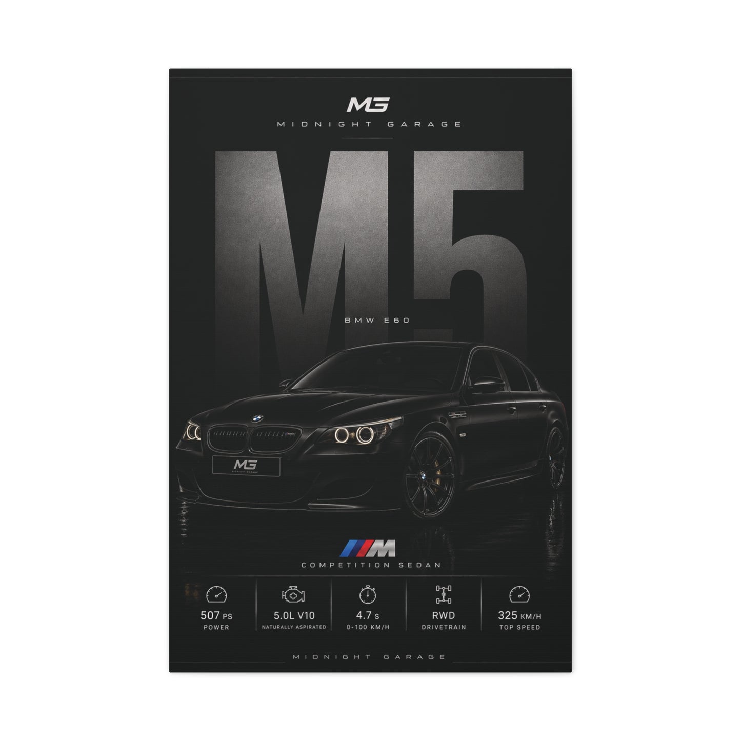 BMW E60 M5 Canvas — Midnight Garage Edition