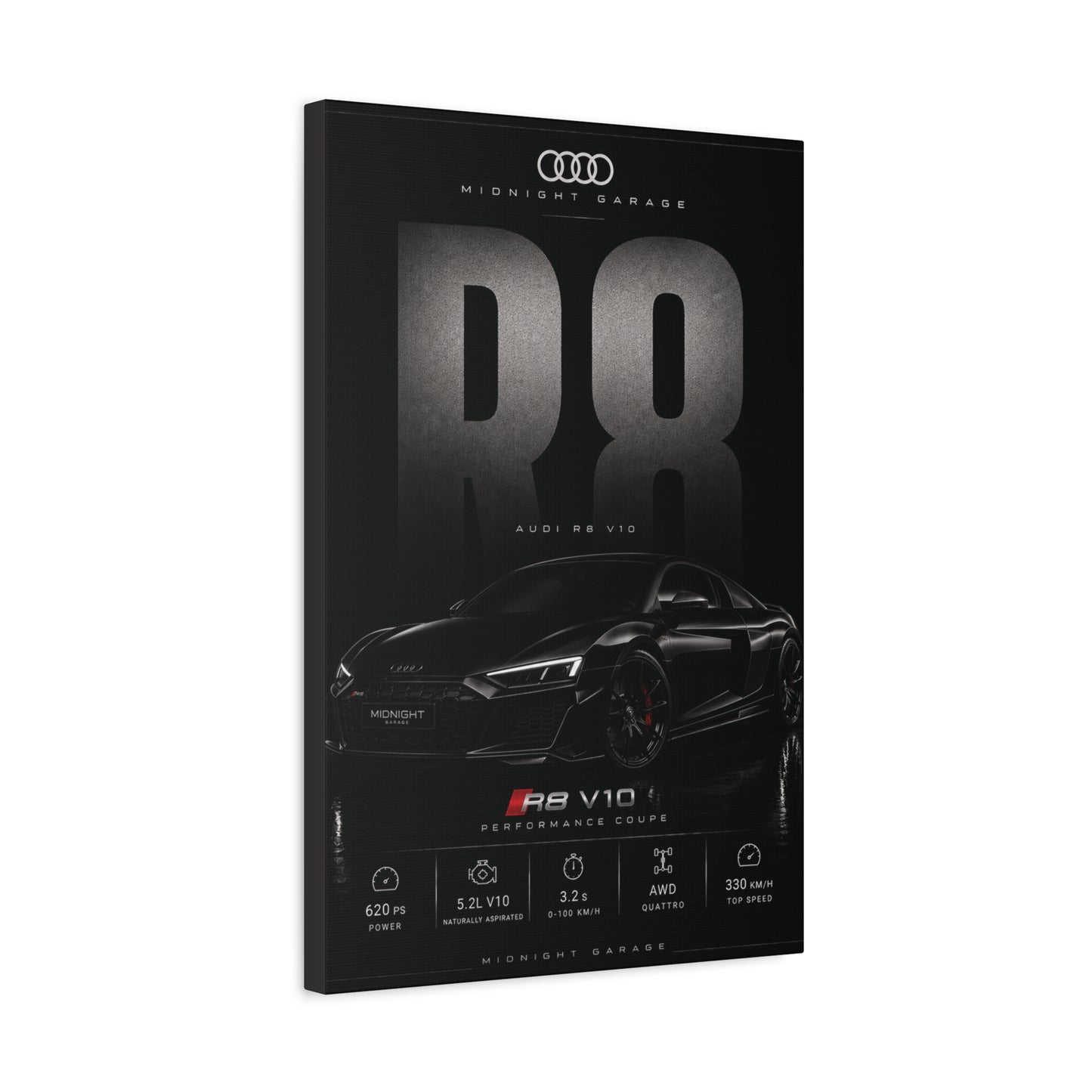 Audi R8 V10 Canvas — Midnight Garage Edition