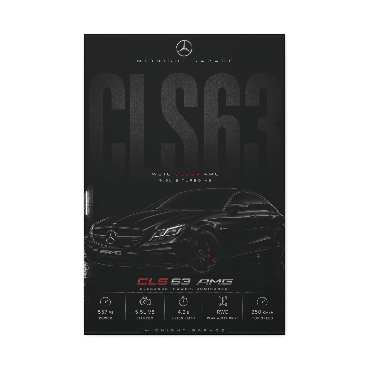 Mercedes-AMG W218 CLS63 Canvas — Midnight Garage Edition
