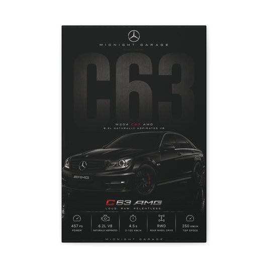 Mercedes-AMG W204 C63 Canvas — Midnight Garage Edition