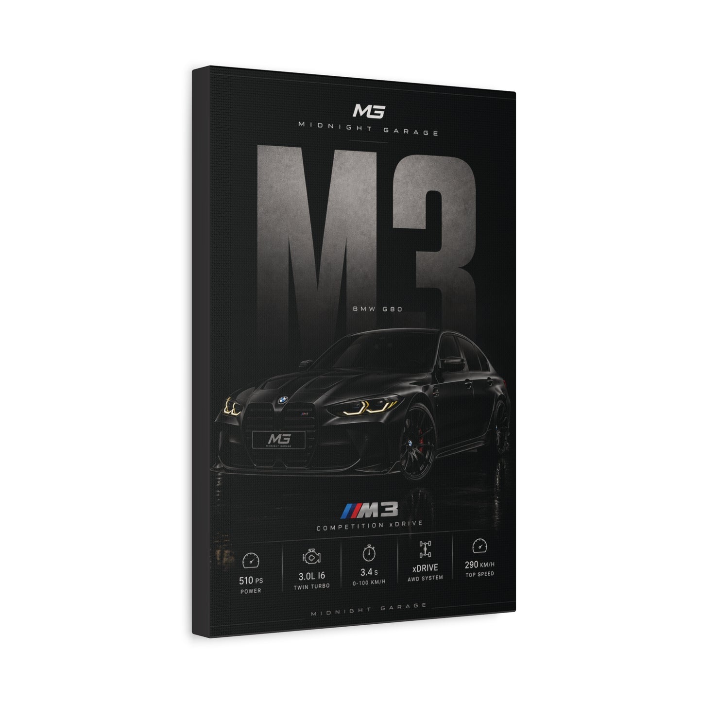 BMW G80 M3 Canvas — Midnight Garage Edition