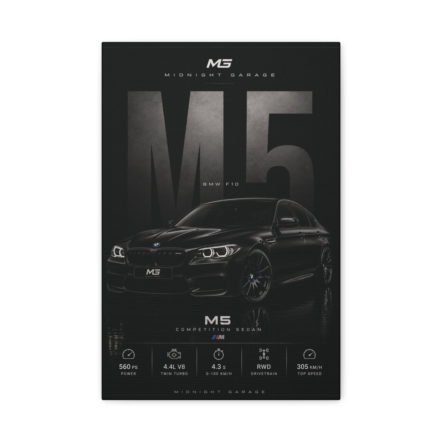 BMW F10 M5 Canvas — Midnight Garage Edition