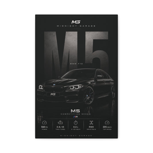 BMW F10 M5 Canvas — Midnight Garage Edition