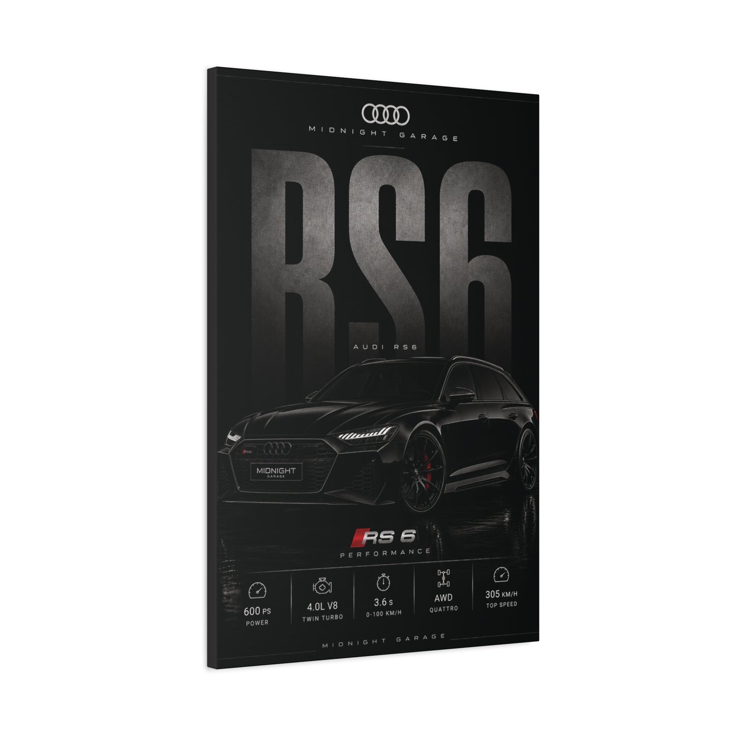 Audi C8 RS6 Canvas — Midnight Garage Edition