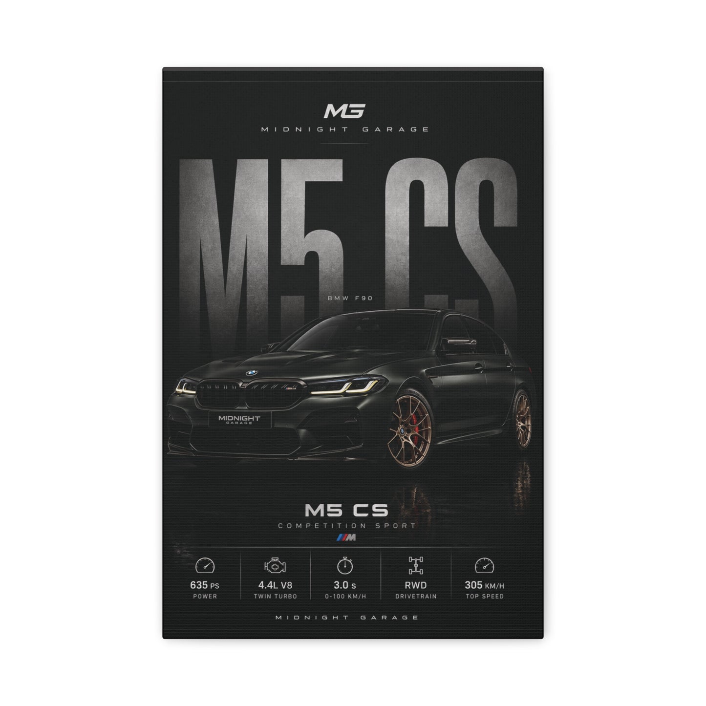BMW F90 M5 CS Canvas — Midnight Garage Edition