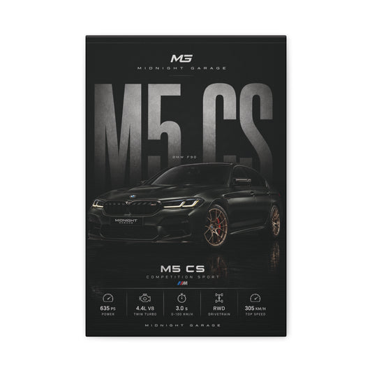 BMW F90 M5 CS Canvas — Midnight Garage Edition