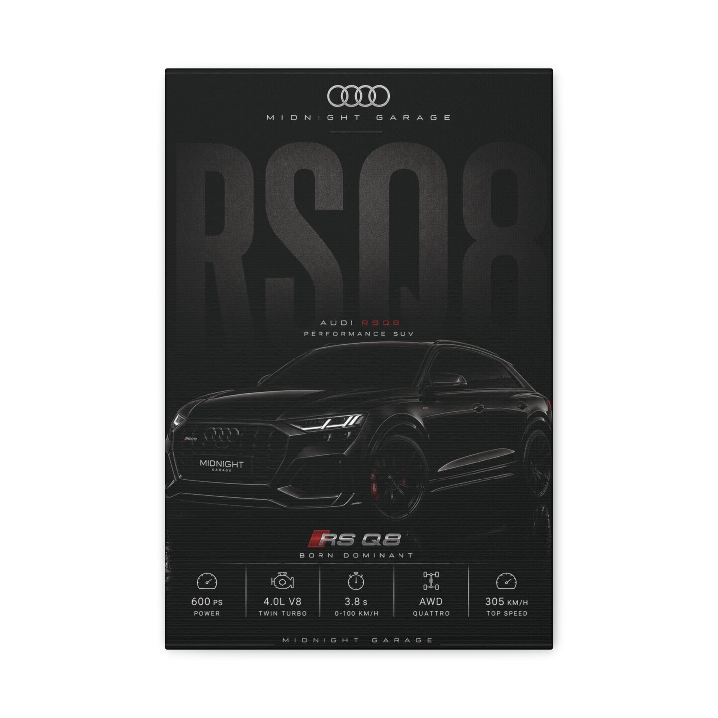 Audi RSQ8 Canvas — Midnight Garage Edition