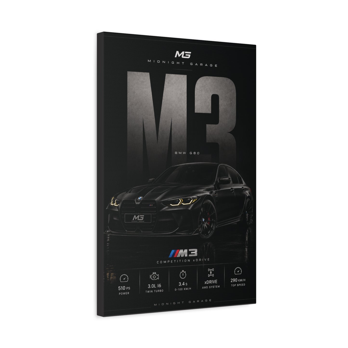 BMW G80 M3 Canvas — Midnight Garage Edition