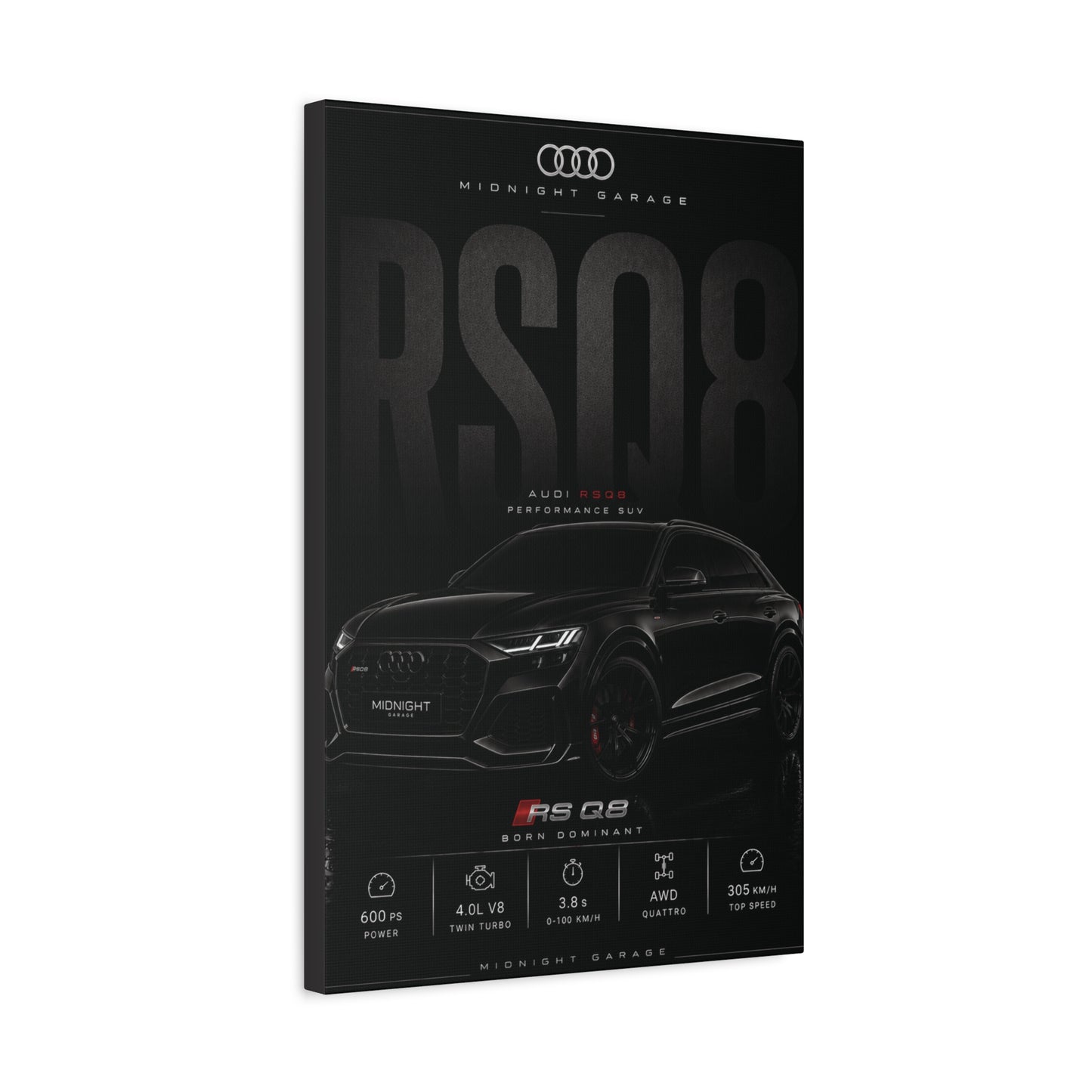 Audi RSQ8 Canvas — Midnight Garage Edition