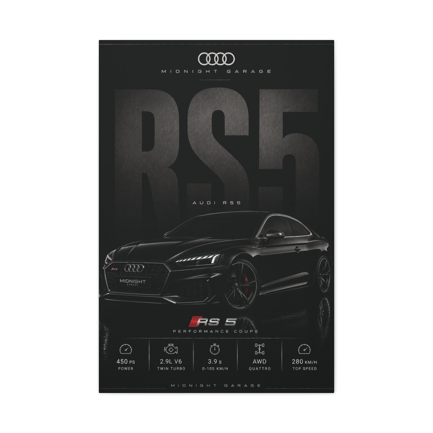 Audi RS5 Canvas — Midnight Garage Edition