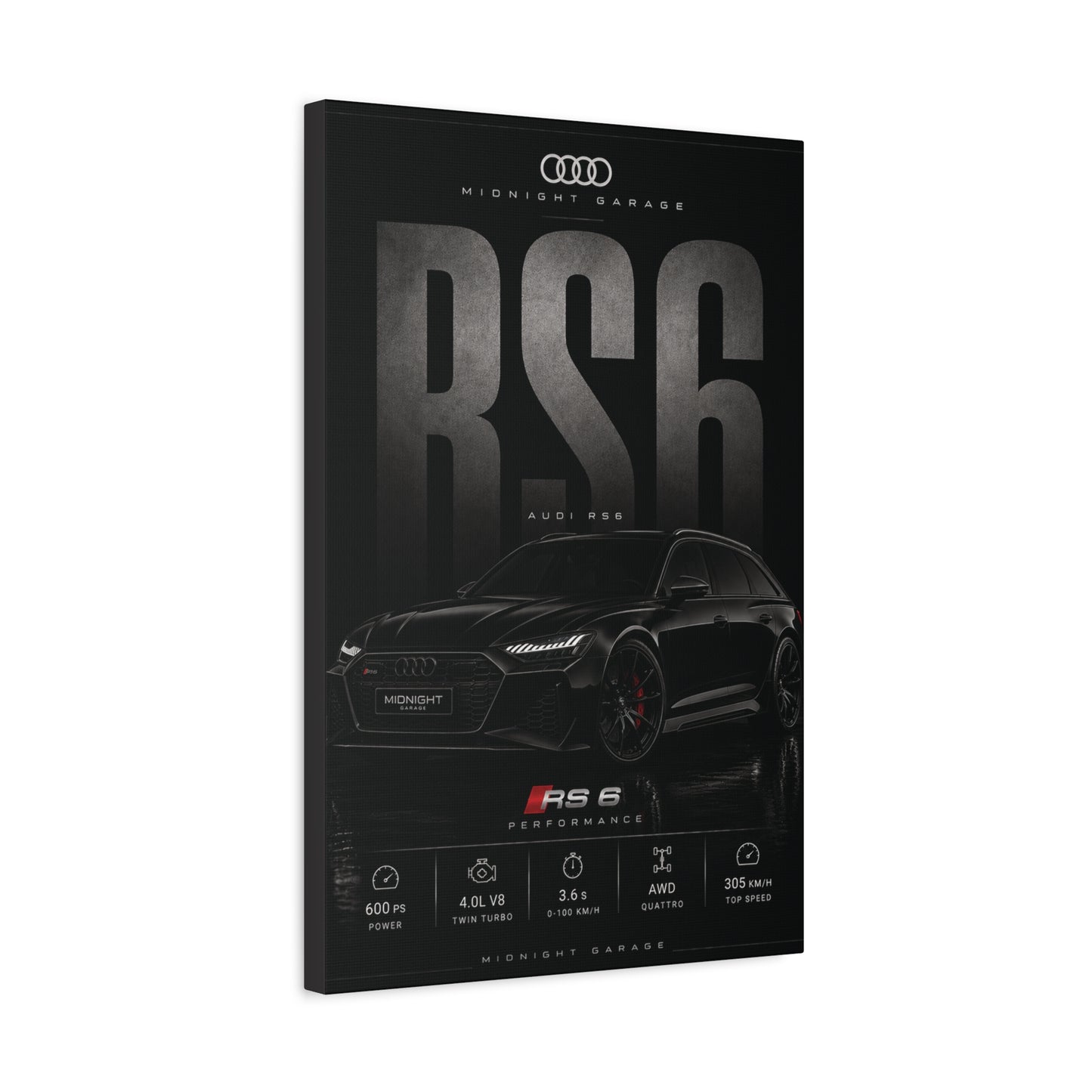 Audi C8 RS6 Canvas — Midnight Garage Edition