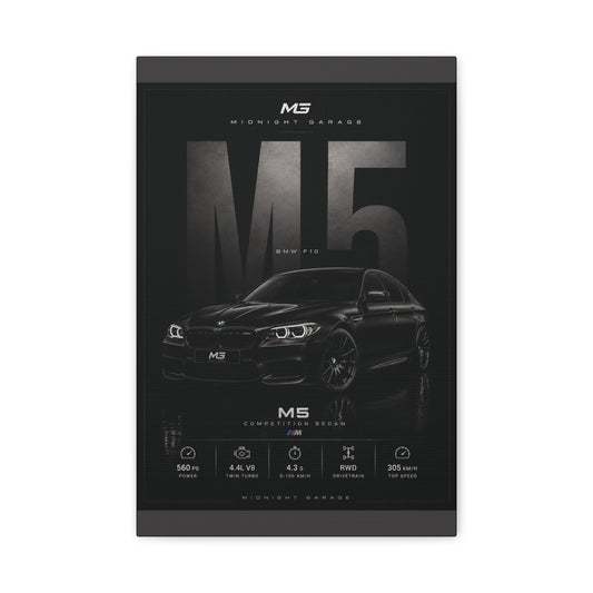 BMW F10 M5 Canvas — Midnight Garage Edition