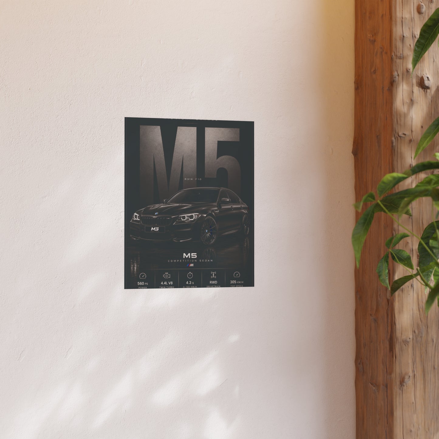 BMW F10 M5 Poster — Midnight Garage Edition