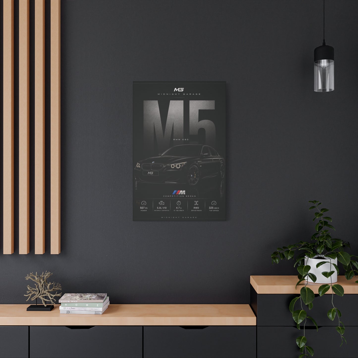 BMW E60 M5 Canvas — Midnight Garage Edition