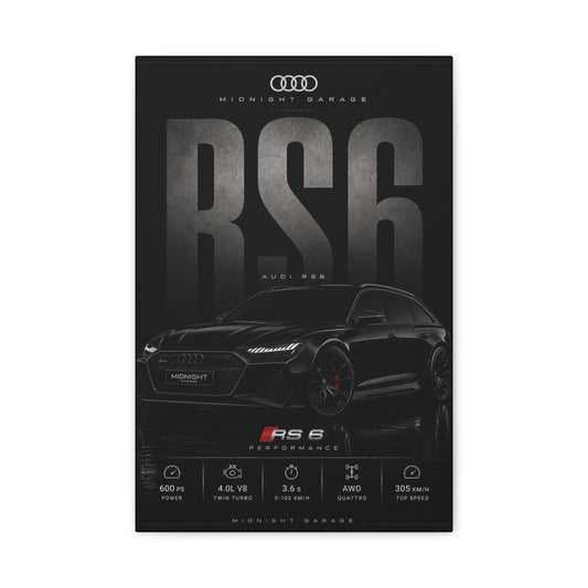 Audi C8 RS6 Canvas — Midnight Garage Edition