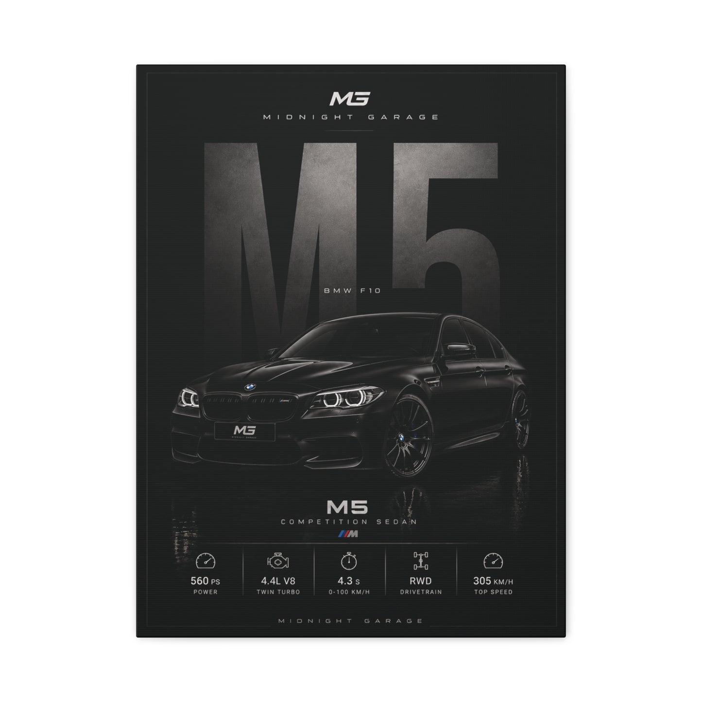 BMW F10 M5 Canvas — Midnight Garage Edition
