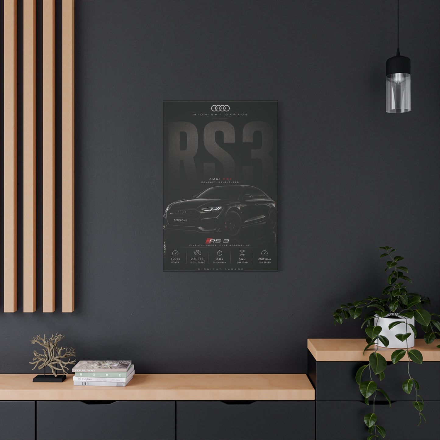 Audi RS3 Canvas — Midnight Garage Edition