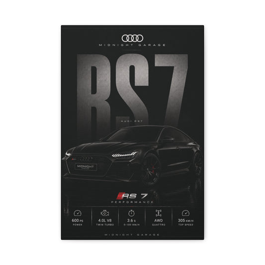 Audi C8 RS7 Canvas — Midnight Garage Edition