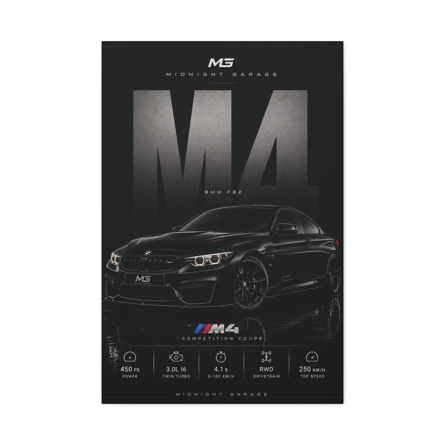 BMW F82 M4 Canvas — Midnight Garage Edition