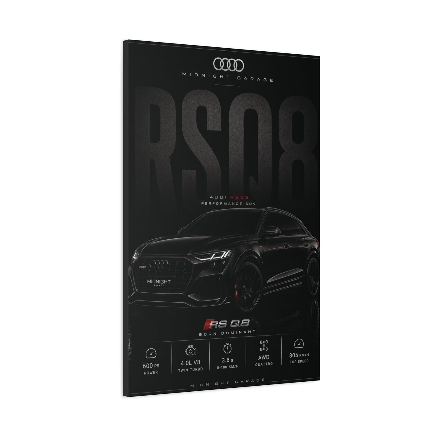 Audi RSQ8 Canvas — Midnight Garage Edition