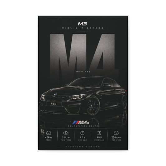 BMW F82 M4 Canvas — Midnight Garage Edition