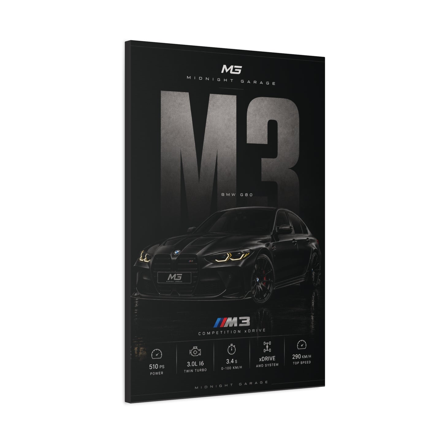 BMW G80 M3 Canvas — Midnight Garage Edition