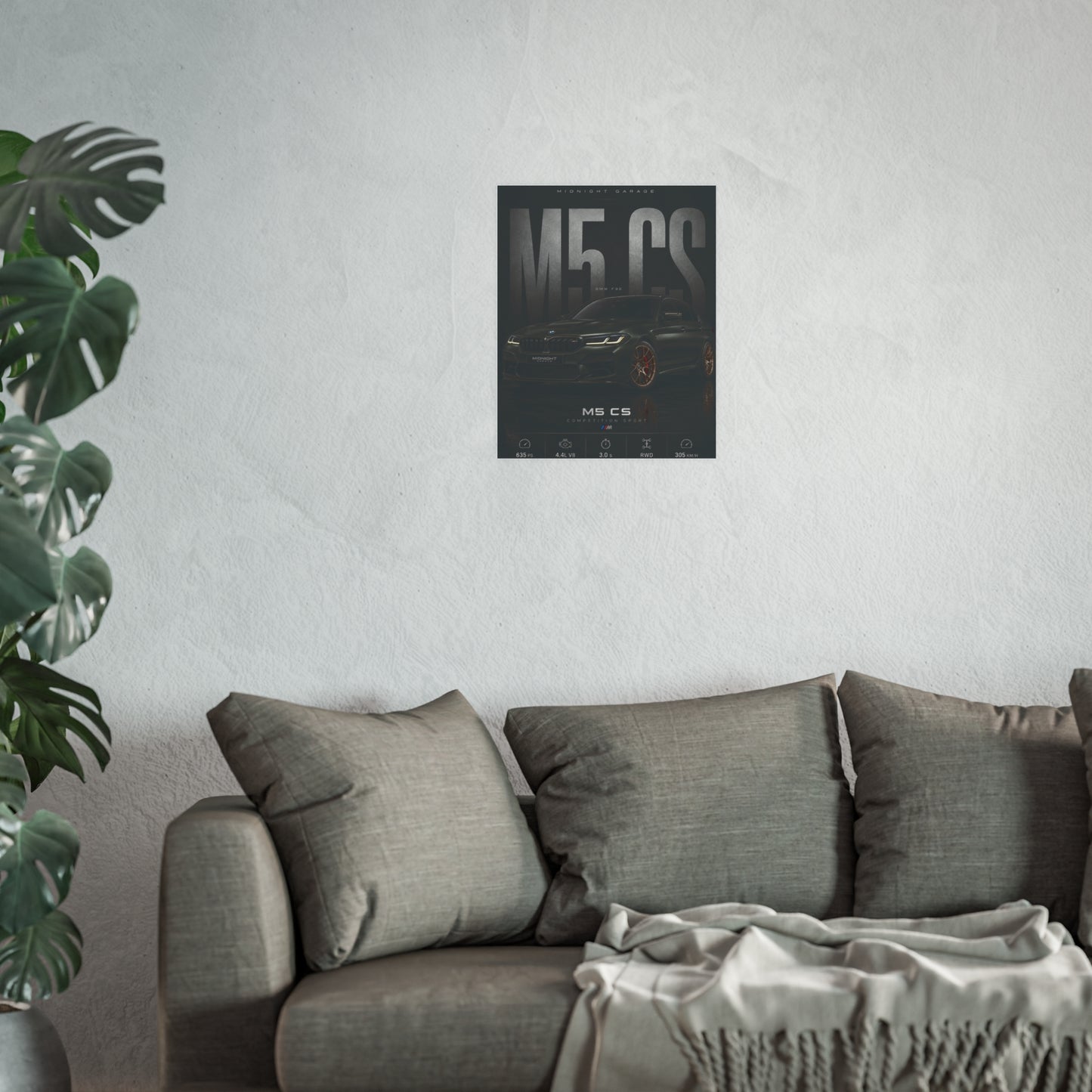 BMW F90 M5 CS Poster — Midnight Garage Edition