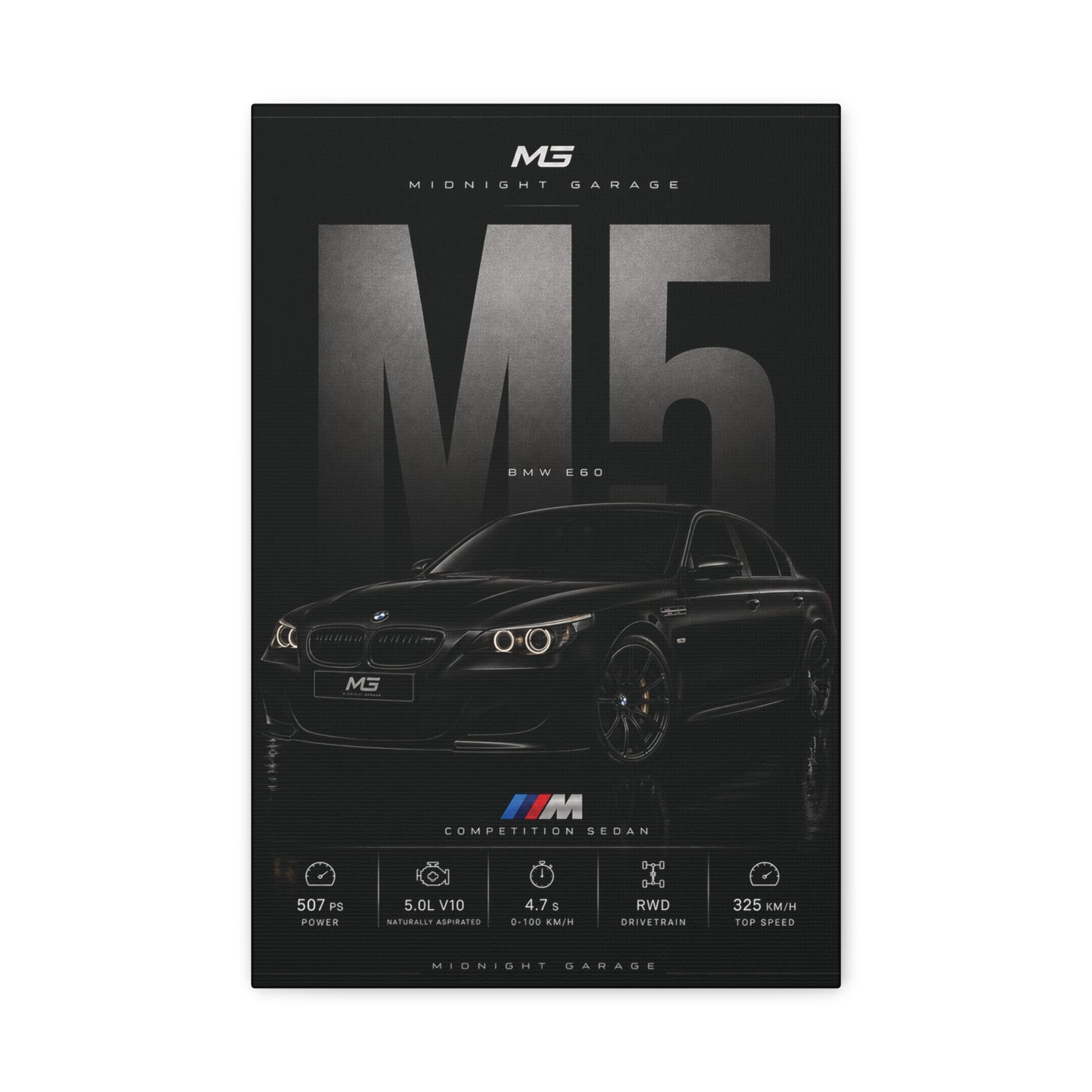 BMW E60 M5 Canvas — Midnight Garage Edition