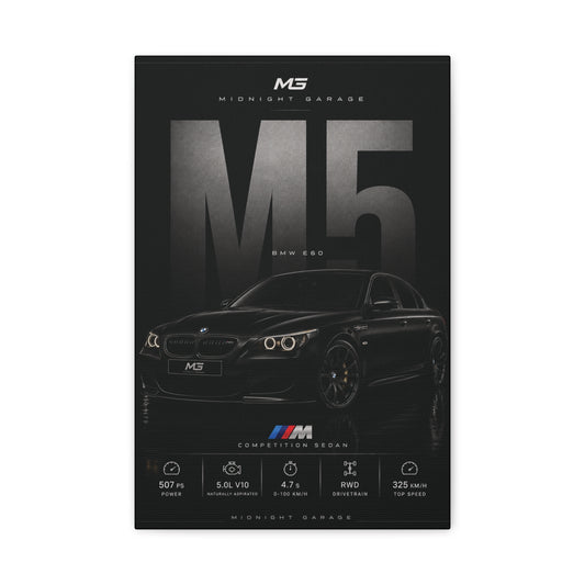 BMW E60 M5 Canvas — Midnight Garage Edition