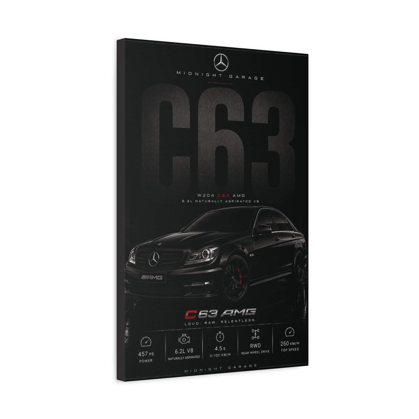 Mercedes-AMG W204 C63 Canvas — Midnight Garage Edition