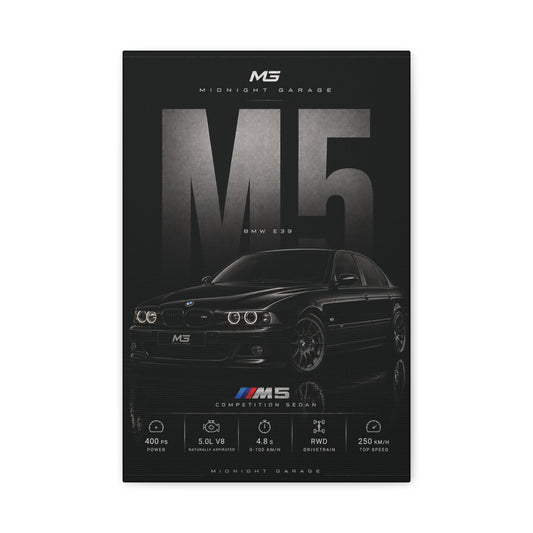 BMW E39 M5 Canvas — Midnight Garage Edition