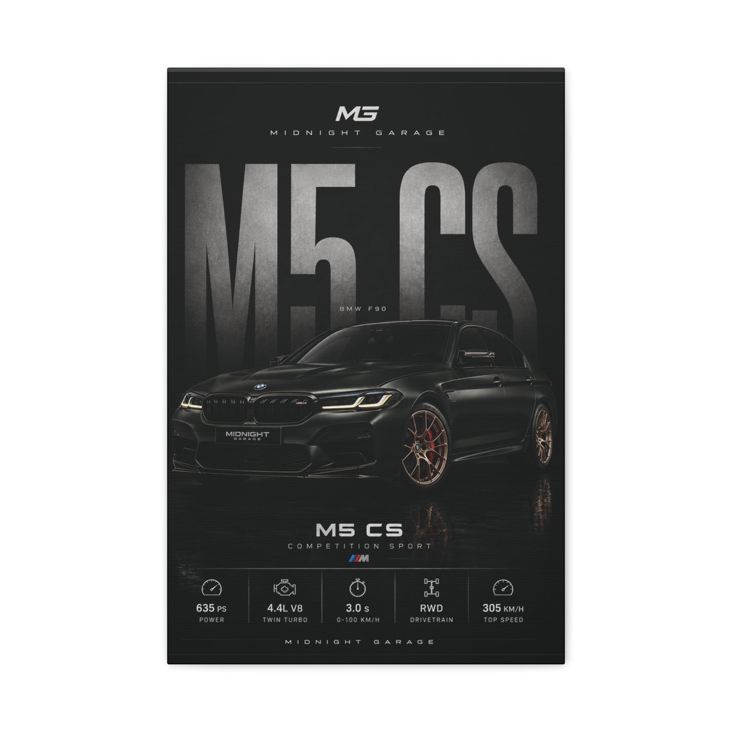 BMW F90 M5 CS Canvas — Midnight Garage Edition