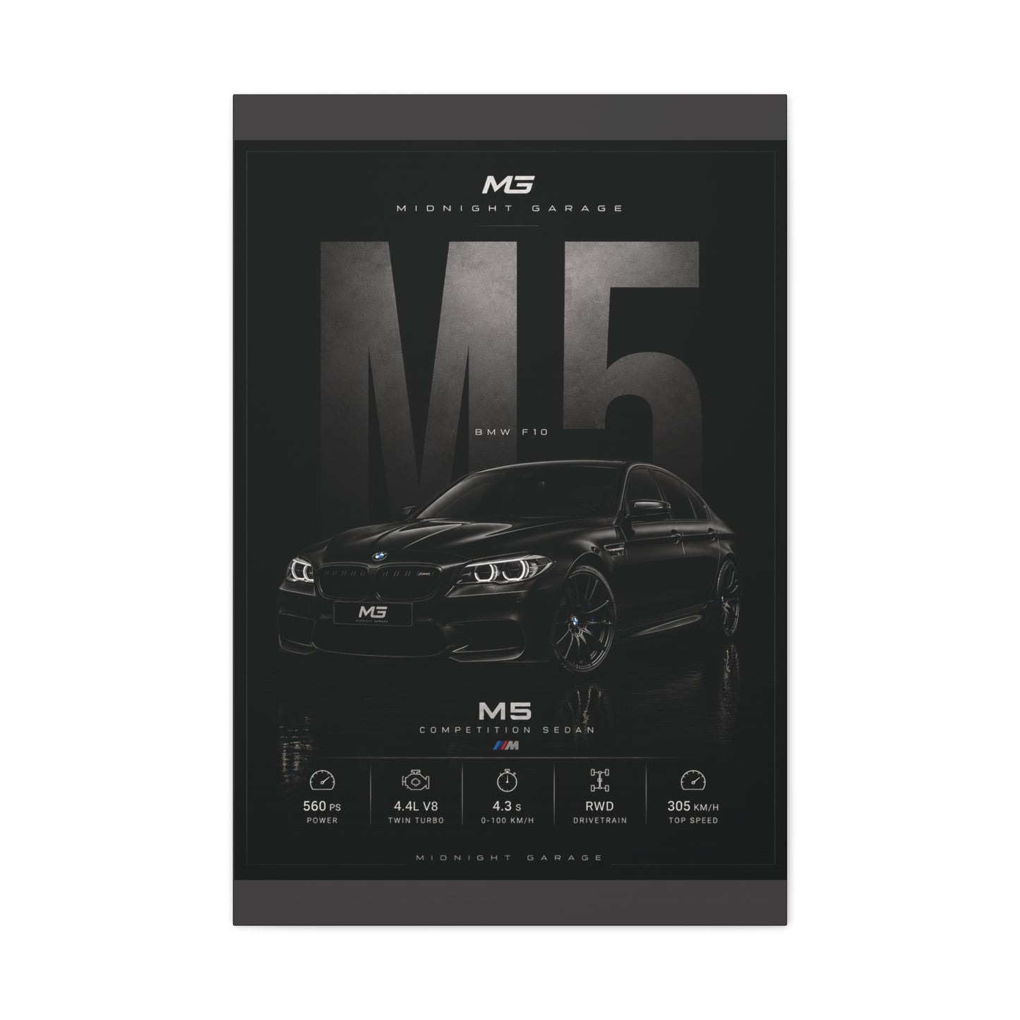 BMW F10 M5 Canvas — Midnight Garage Edition