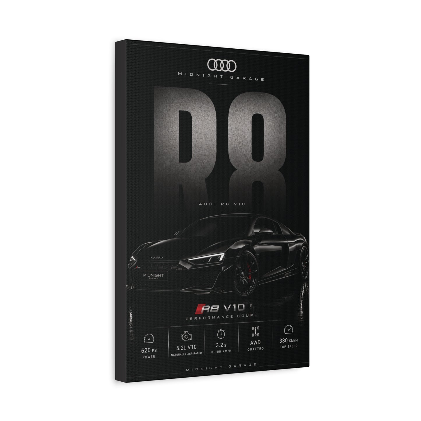 Audi R8 V10 Canvas — Midnight Garage Edition