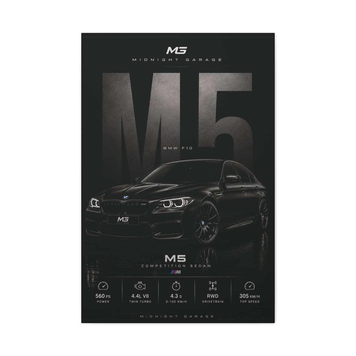 BMW F10 M5 Canvas — Midnight Garage Edition