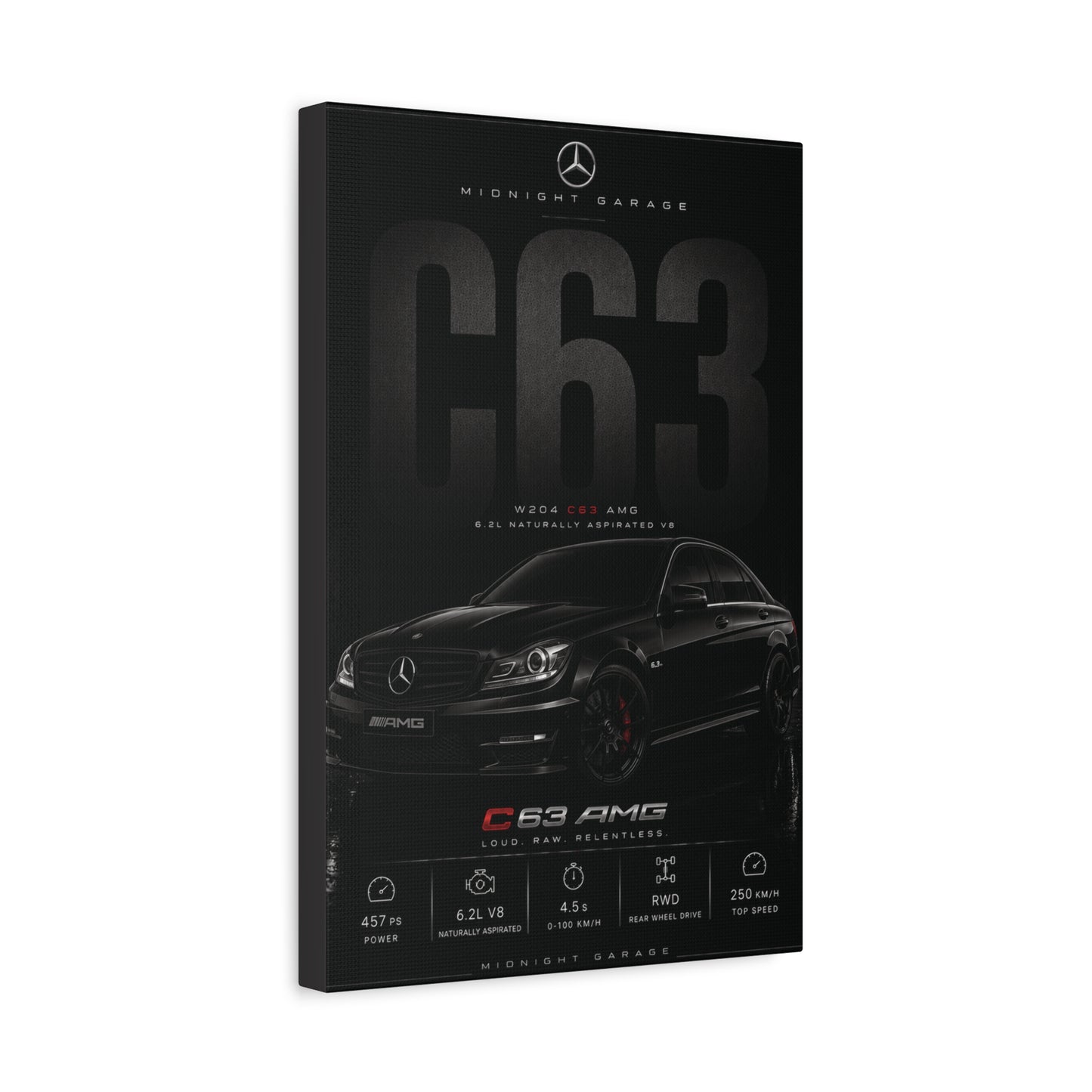 Mercedes-AMG W204 C63 Canvas — Midnight Garage Edition